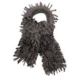 hedgehog scarf dark fawn with brown tips